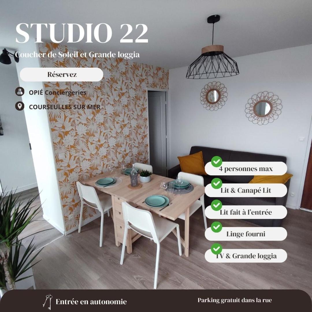 Studio 22 - Coucher De Soleil & Vue Mer 쿠르쇨 쉬르 메르 외부 사진